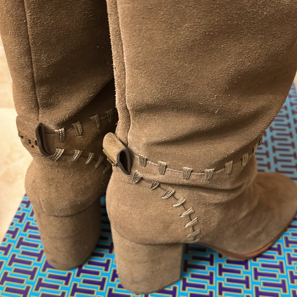 Tory Burch Contraire 90MM suede knee boots - Picture 8 of 16